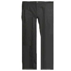 George Men's pleated pants, dark black in size 34/32